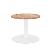 White Halo Side Table